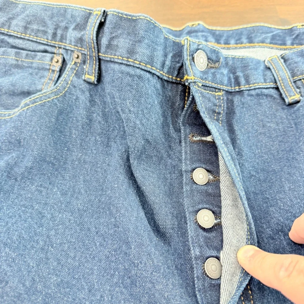 Levis 501 XX Mens Jeans 42x30 (40x29) Blue Medium Wash Button Fly Straight Leg